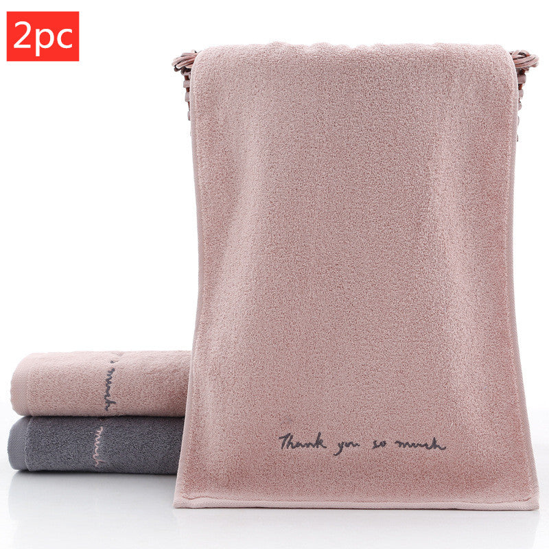 Absorbent Couple Towel Cotton Adult Face Wash Towel