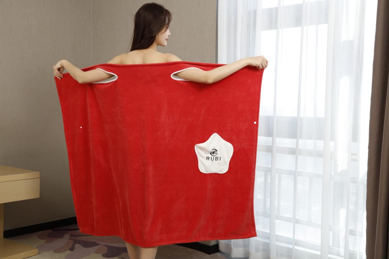 RUBI Coral Fleece Bath Towel